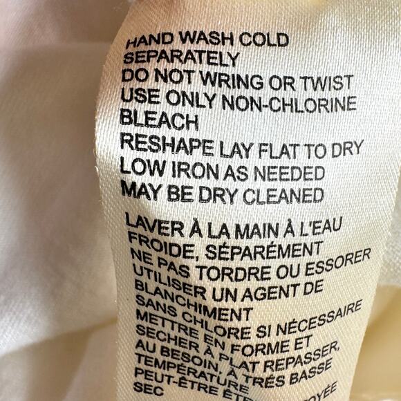 Anthropologie Womens Arabella Eyelet Top Size XL 100% Cotton Floral Lace White - Picture 7 of 8